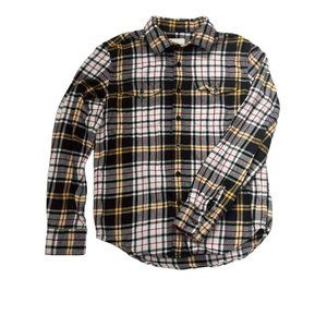 American Eagle Women's Size Small Classic Fit Flannel‎ Button-up Shirt